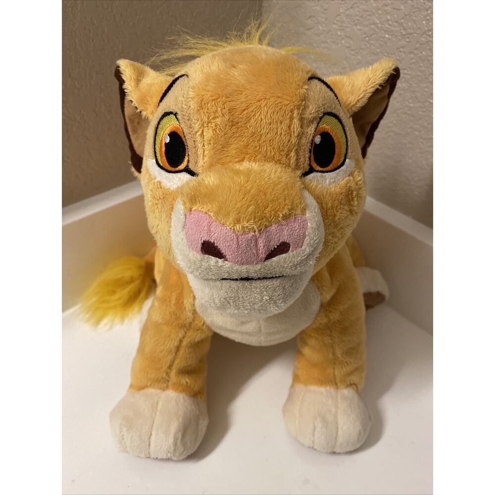 Authentic Disney Store Lion King Plush Baby Simba Soft Stuffed Animal 12” Seated